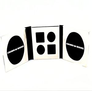 Crown Books Silver Tone Triple Slide Photo Frame – 4×6